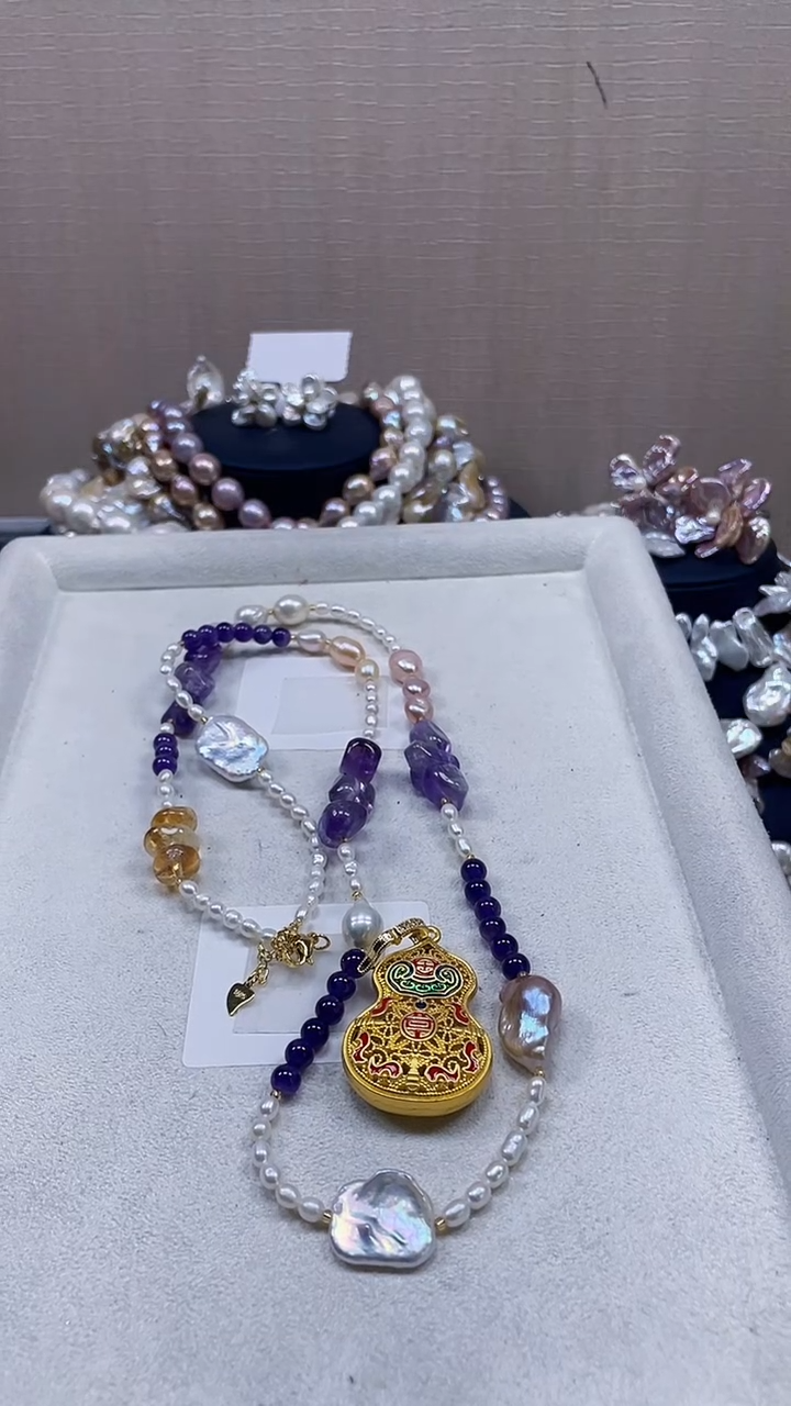 未镶嵌项链淡水珍珠【纯恬饰品】