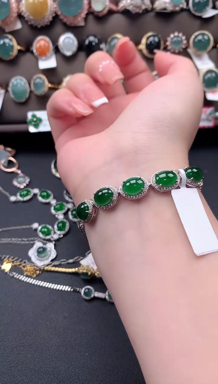 【闪购商品】翡翠戒指银S925镶嵌51241