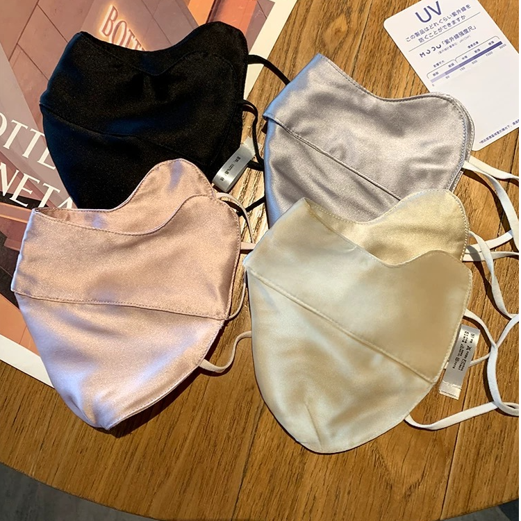 100%桑蚕丝防晒口罩女防紫外线防蓝光医美开车新款高颜值真丝面罩