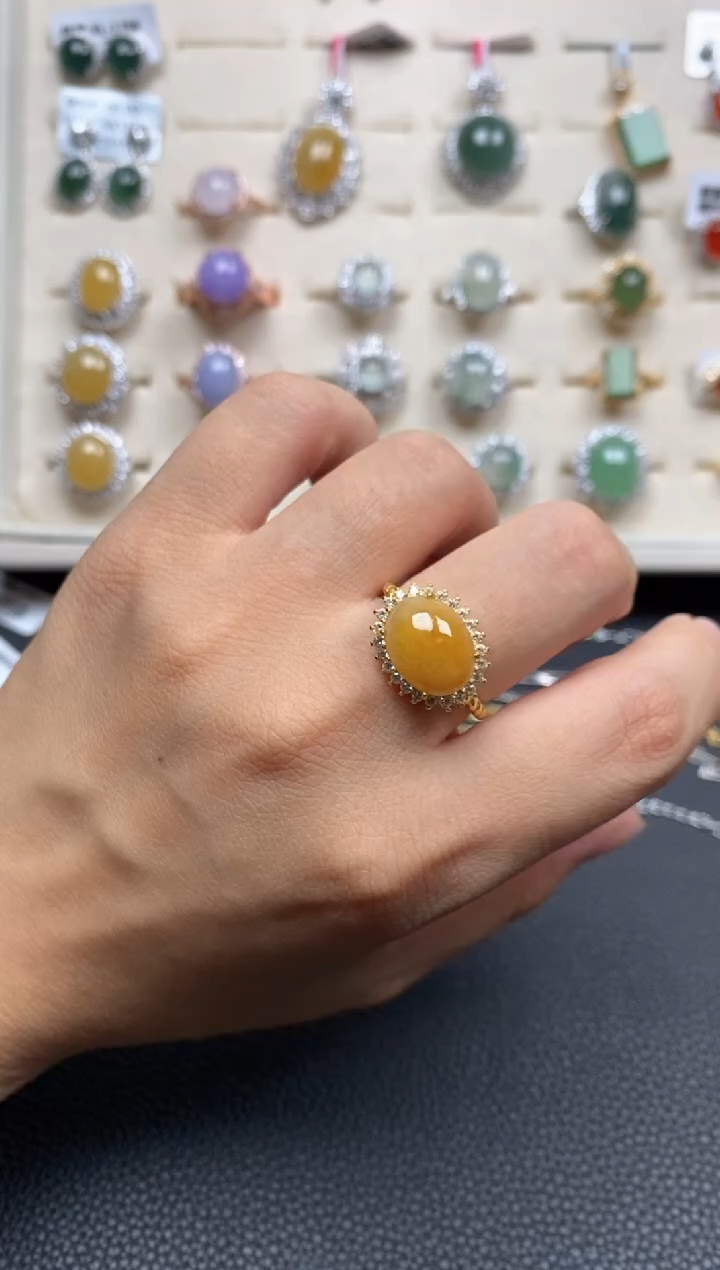 【闪购商品】翡翠戒指银S925镶嵌1111111