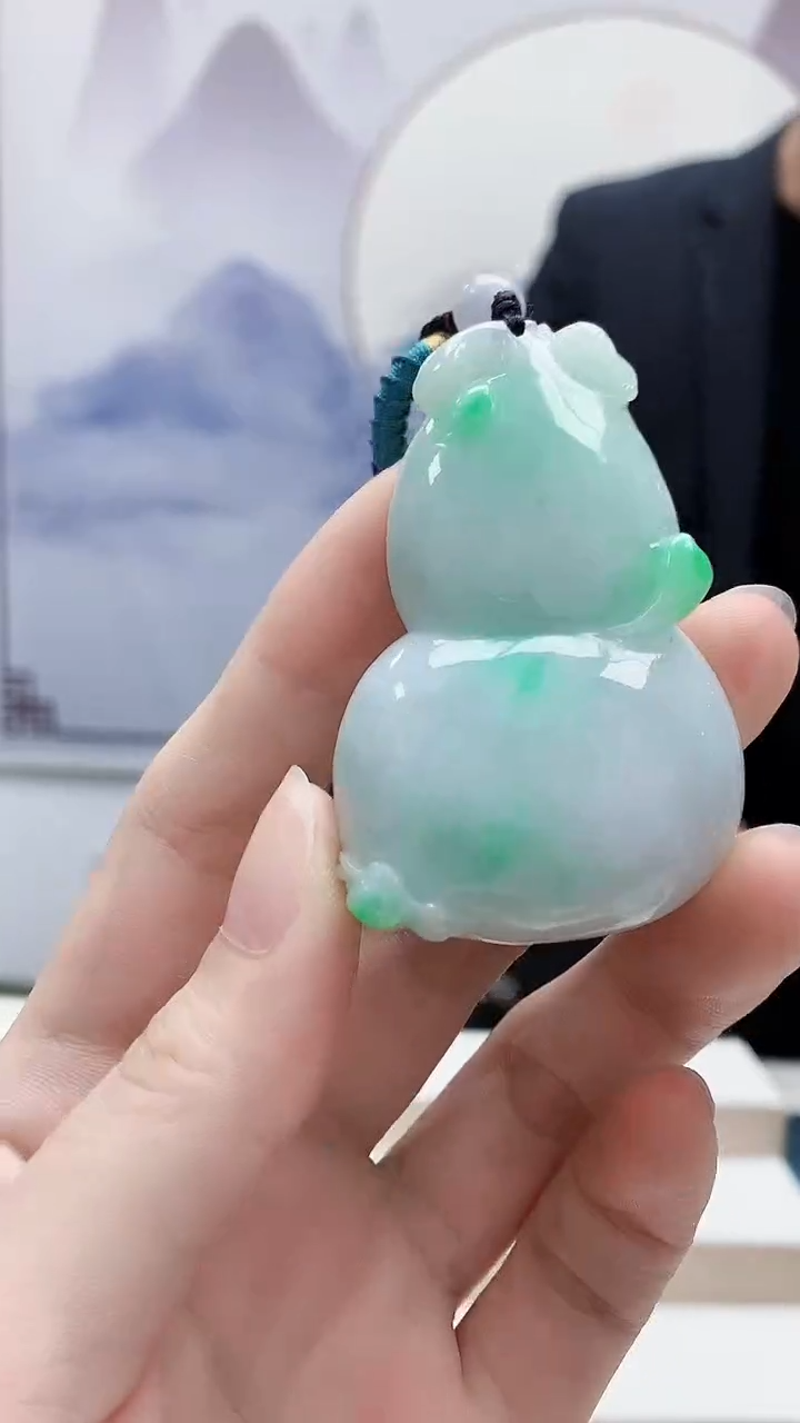 未镶嵌定制翡翠4957ry-毛货挂件20