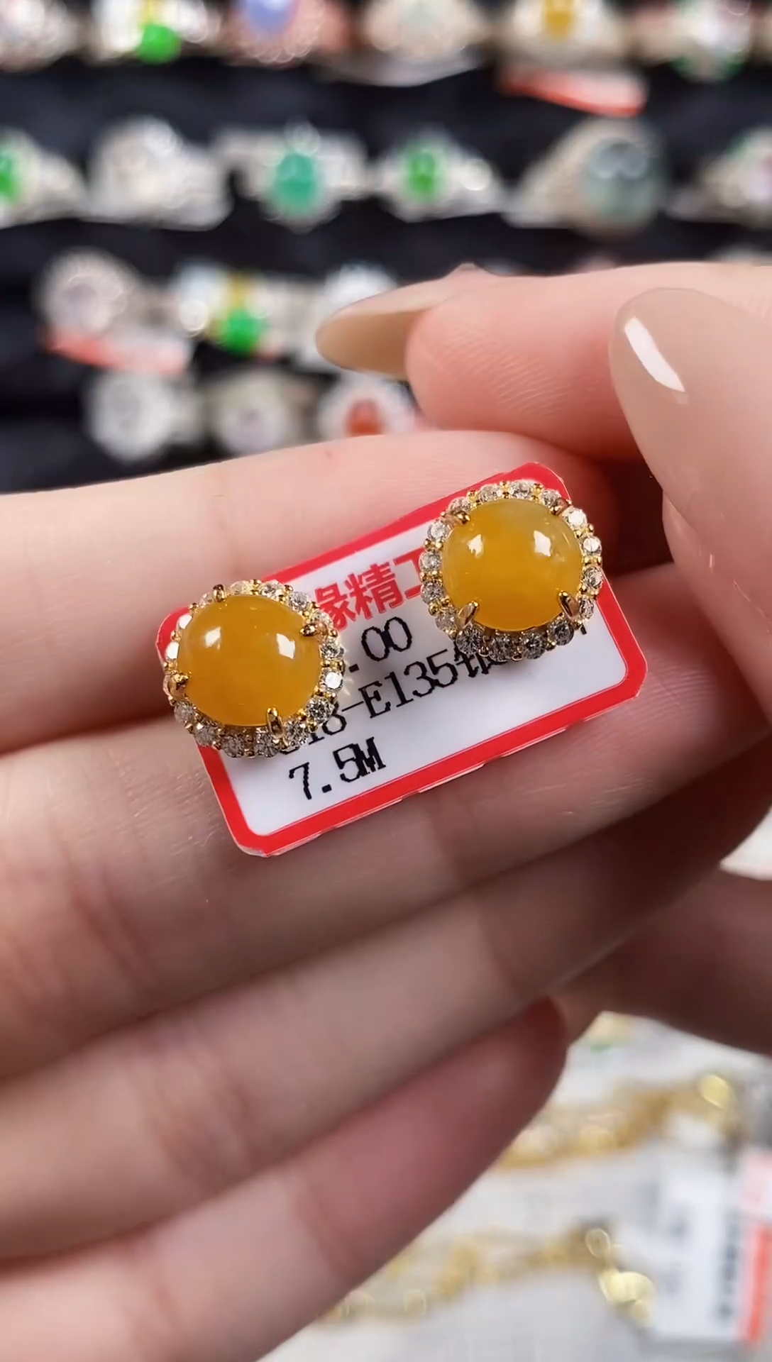 银S925镶嵌戒指翡翠 天然A货翡翠48