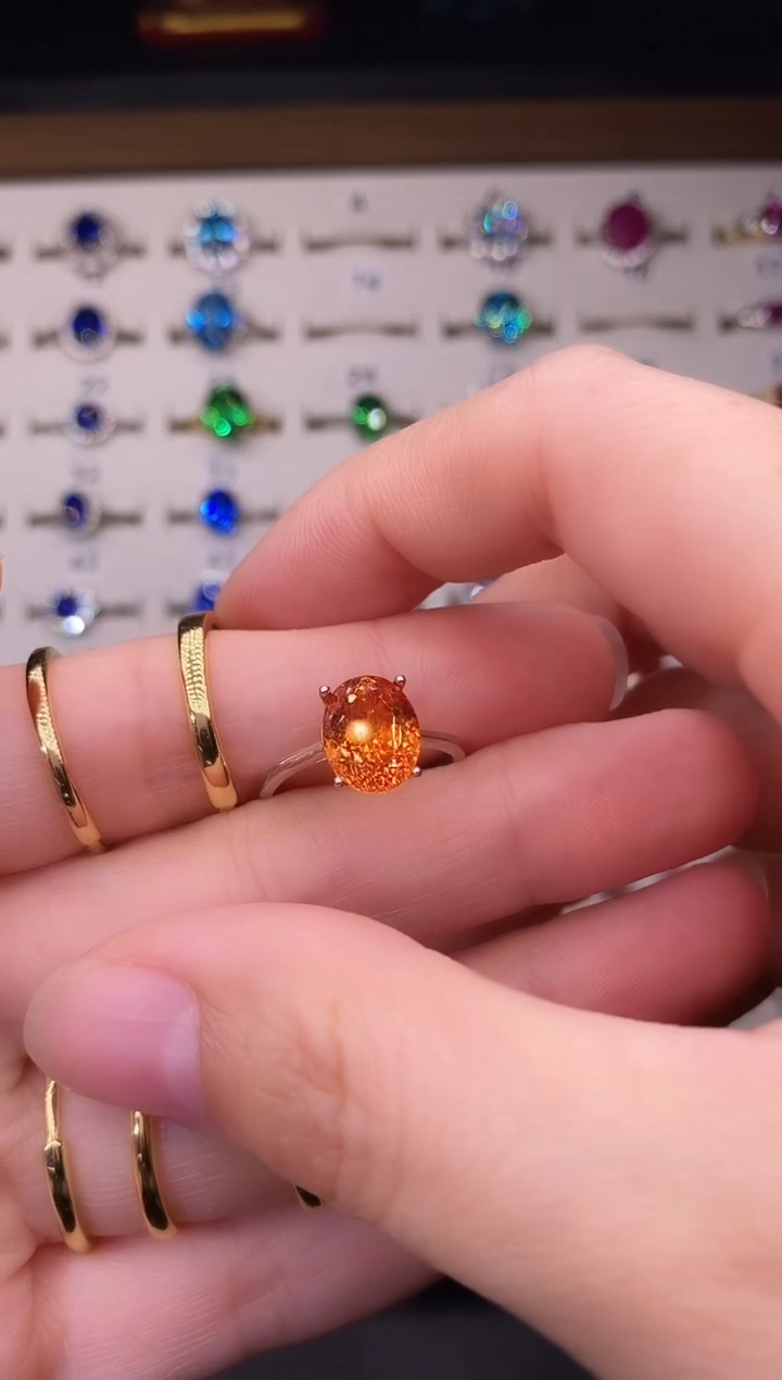 5克拉红宝石（处理）欧美风戒指