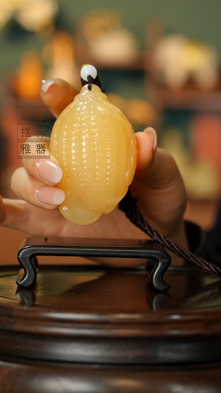 玉《丰收富足玉米》摆件