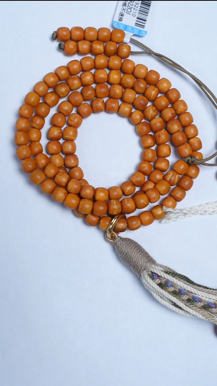 蜜蜡颈饰未镶嵌橘皮老蜡老型项链6mm