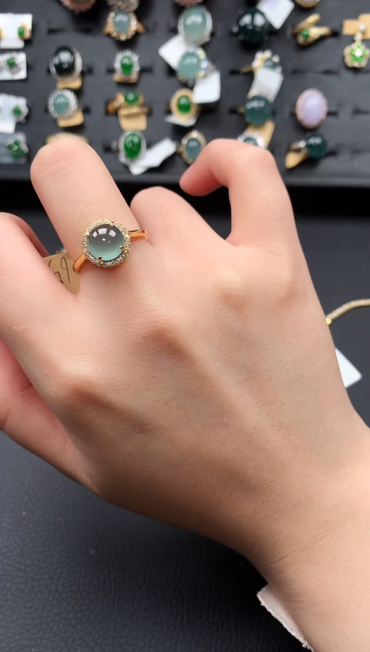 【闪购商品】翡翠戒指银S925镶嵌16531251241