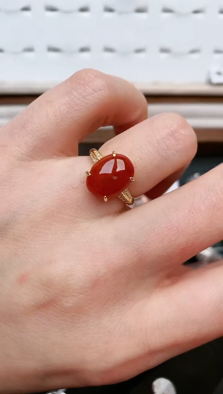 【闪购商品】翡翠戒指银S925镶嵌....