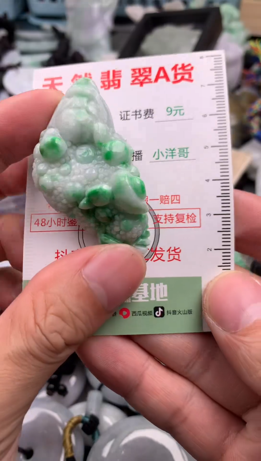 翡翠未镶嵌吊坠(不含链)1