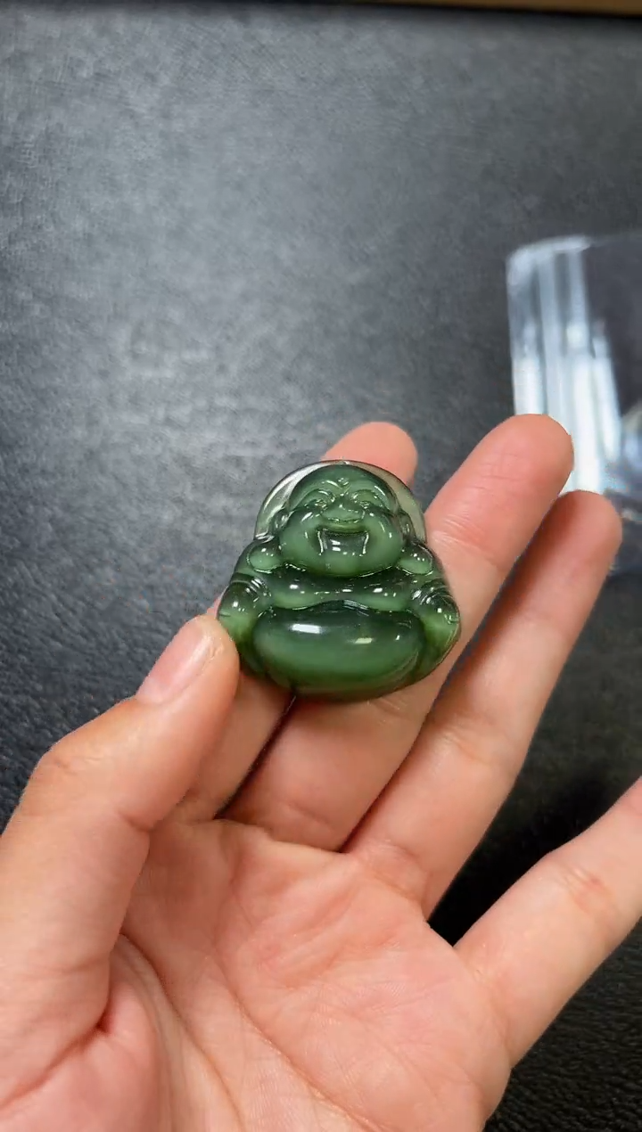 【闪购商品】和田玉（碧玉）颈饰未镶嵌碧玉34×35×12左右