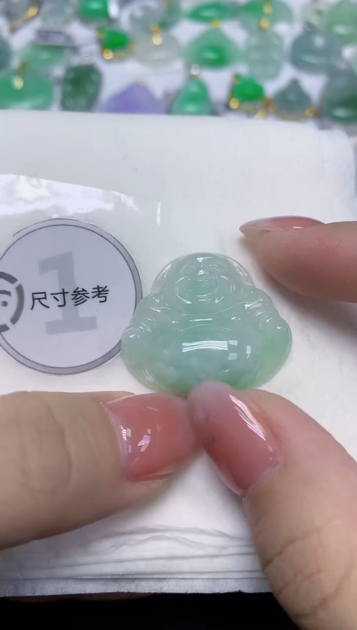 颈饰未镶嵌翡翠天然缅甸翡翠A货百元以上9元证书费自理