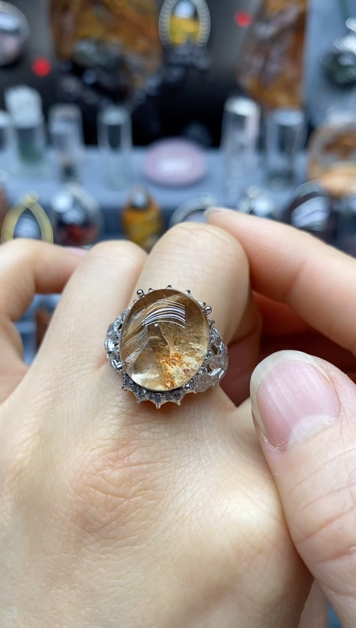 【闪购商品】水晶戒指银S925镶嵌水晶水晶