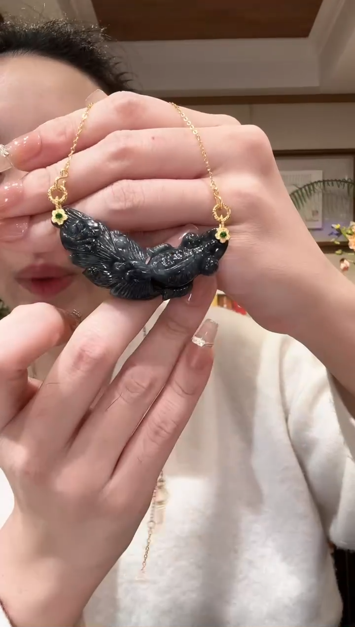 【闪购商品】翡翠颈饰未镶嵌国风