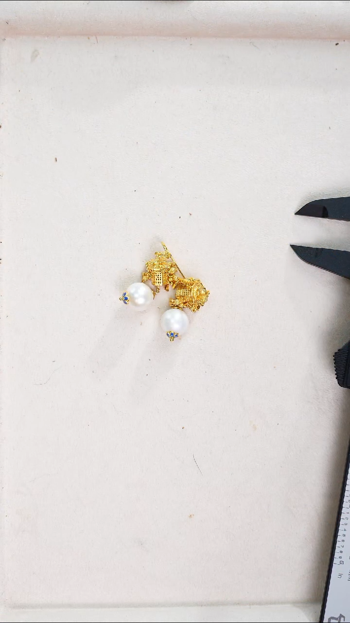 未镶嵌耳饰淡水珍珠飛**钰博古