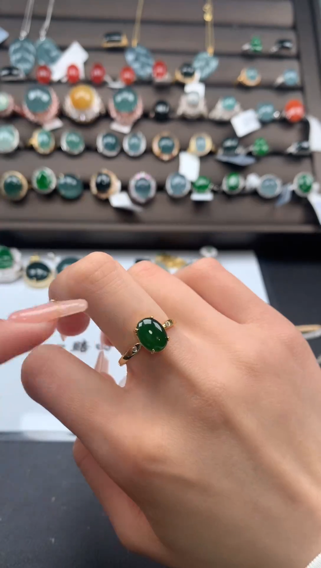 【闪购商品】翡翠戒指银S925镶嵌213213213