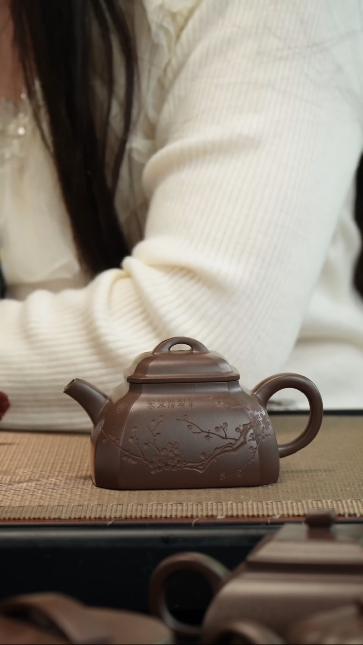 【闪购商品】紫砂茶壶老紫泥自在抽角