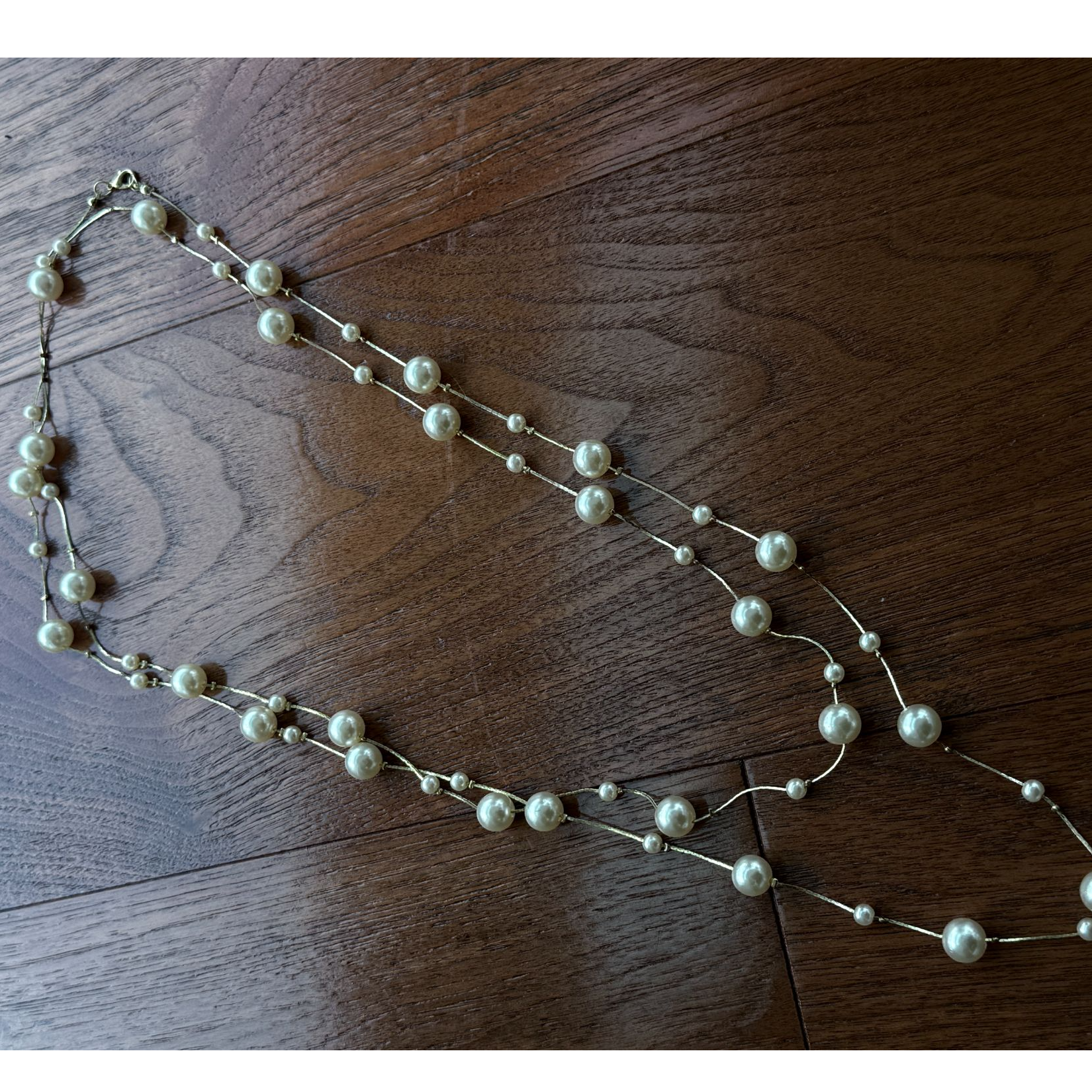 合金亚克力项链 DIER【珍珠小姐】白色珍珠白珠珠项链XL15061