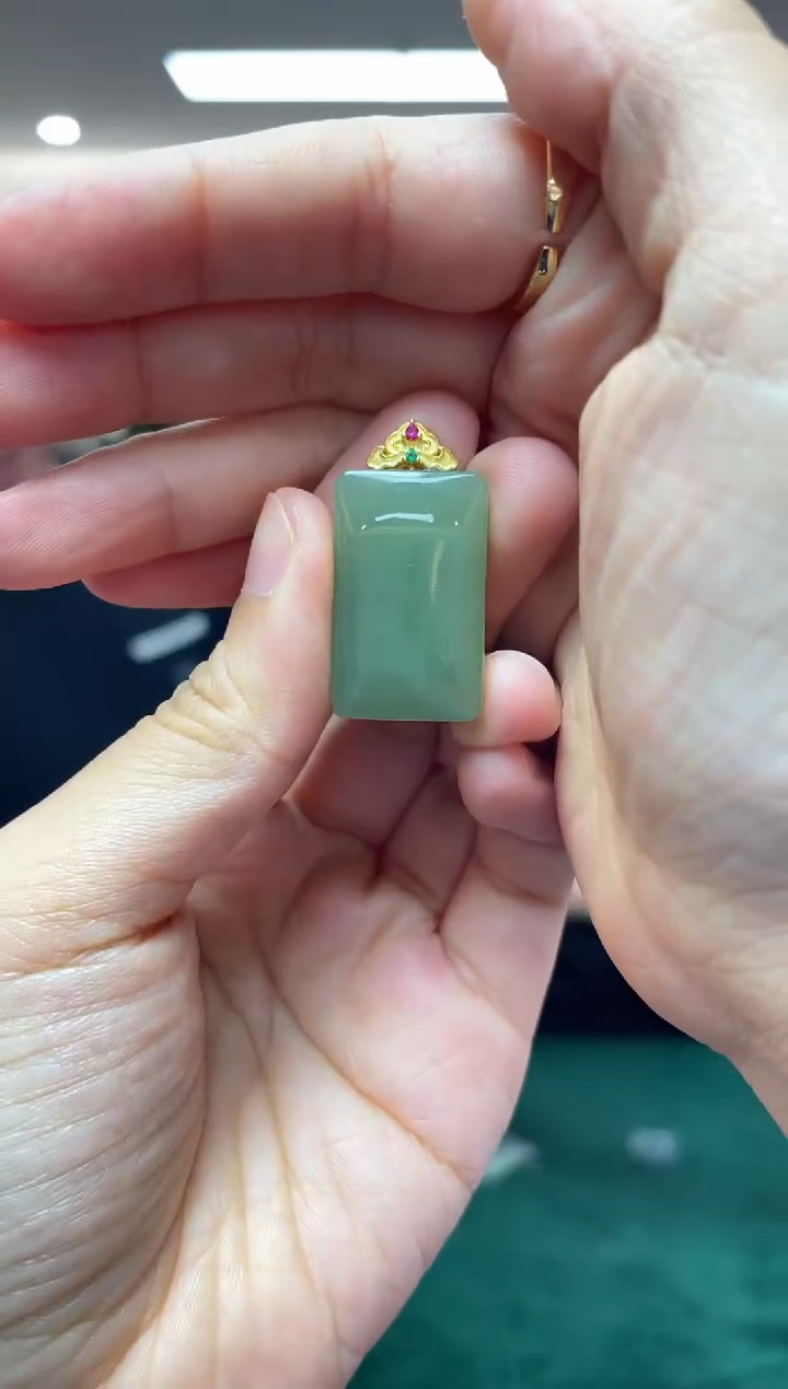 和田玉银S925镶嵌颈饰多样性发一件