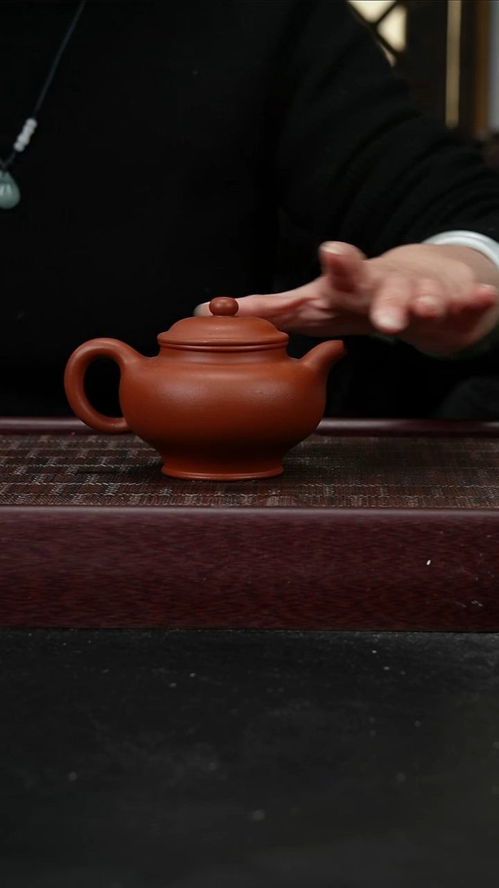 茶壶紫砂wh朱泥掇只