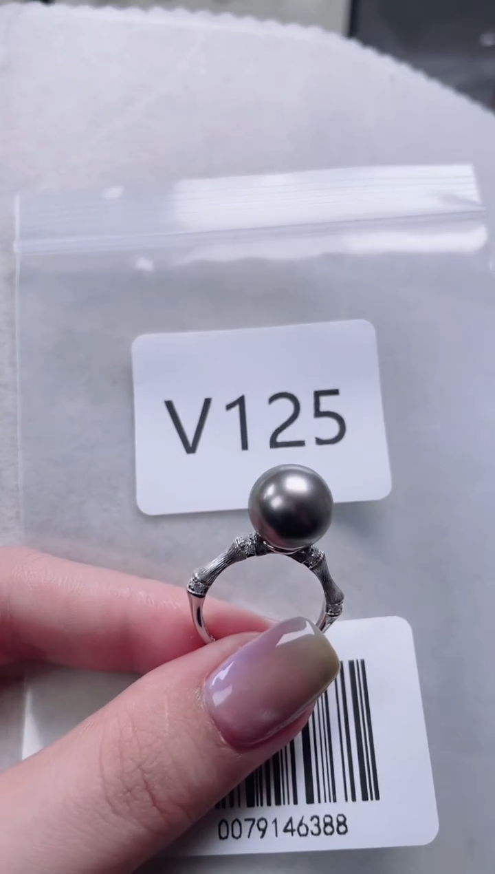 【闪购商品】海水珍珠戒指银S925镶嵌V125