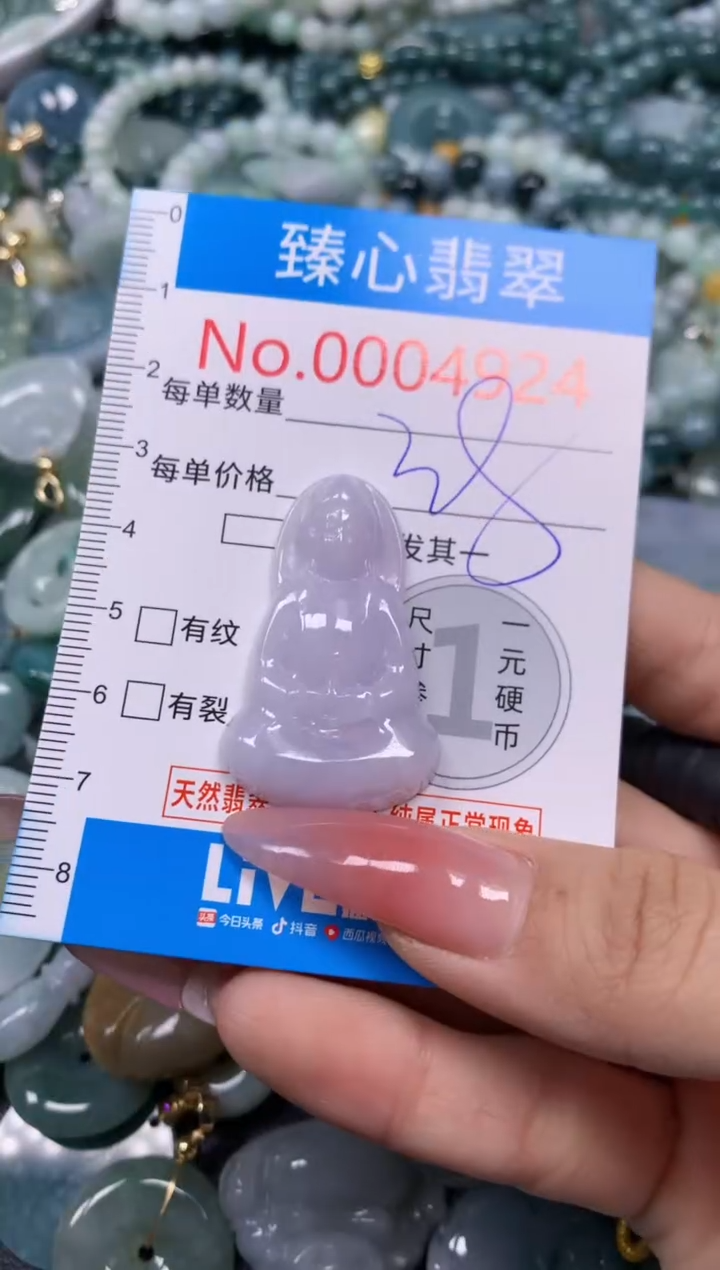 【闪购商品】翡翠颈饰未镶嵌含绳0004924