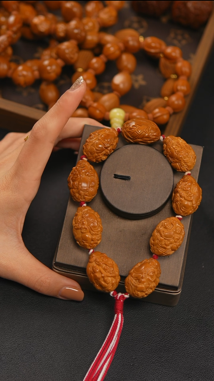 吊坠橄榄核五子财神2.2