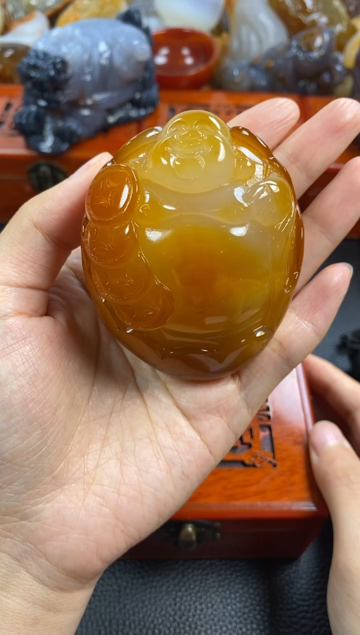 未镶嵌手把玛瑙/玉髓我***糖1
