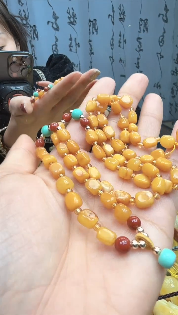 【闪购商品】琥珀裸石未镶嵌配链   多样性发一