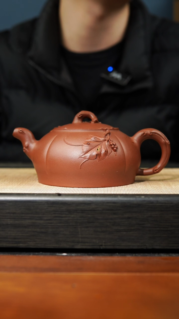 【闪购商品】紫砂茶壶底槽清葡萄尊者450cc