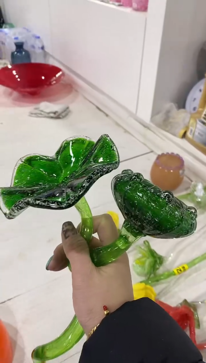 平**生慕忆家手作琉璃花瓶