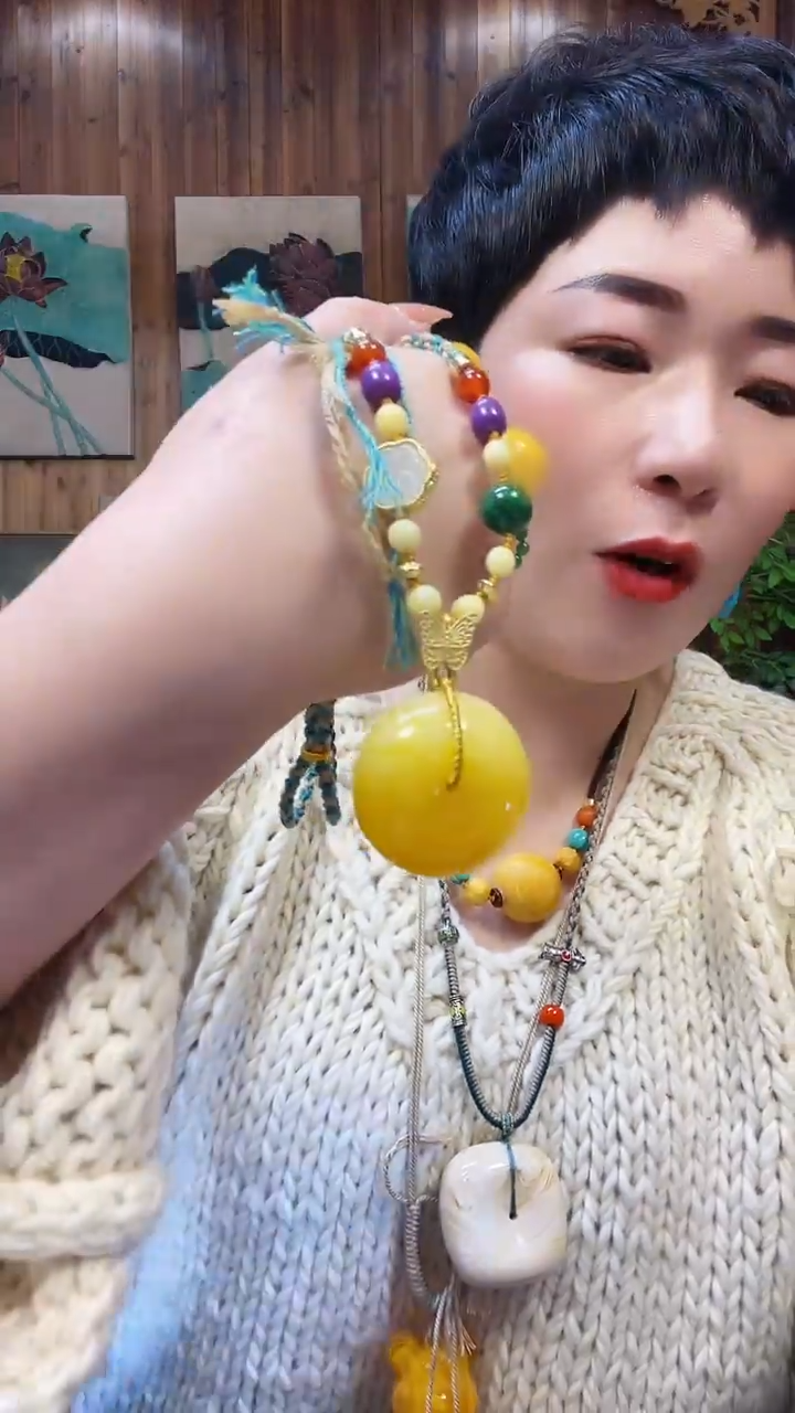 【闪购商品】琥珀颈饰未镶嵌00000000572