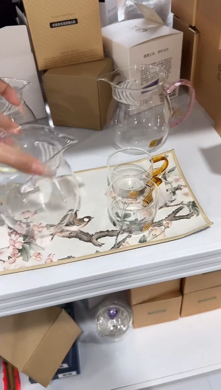 @@禾器观禄琥珀色+清尚杯琥珀两只+茶巾