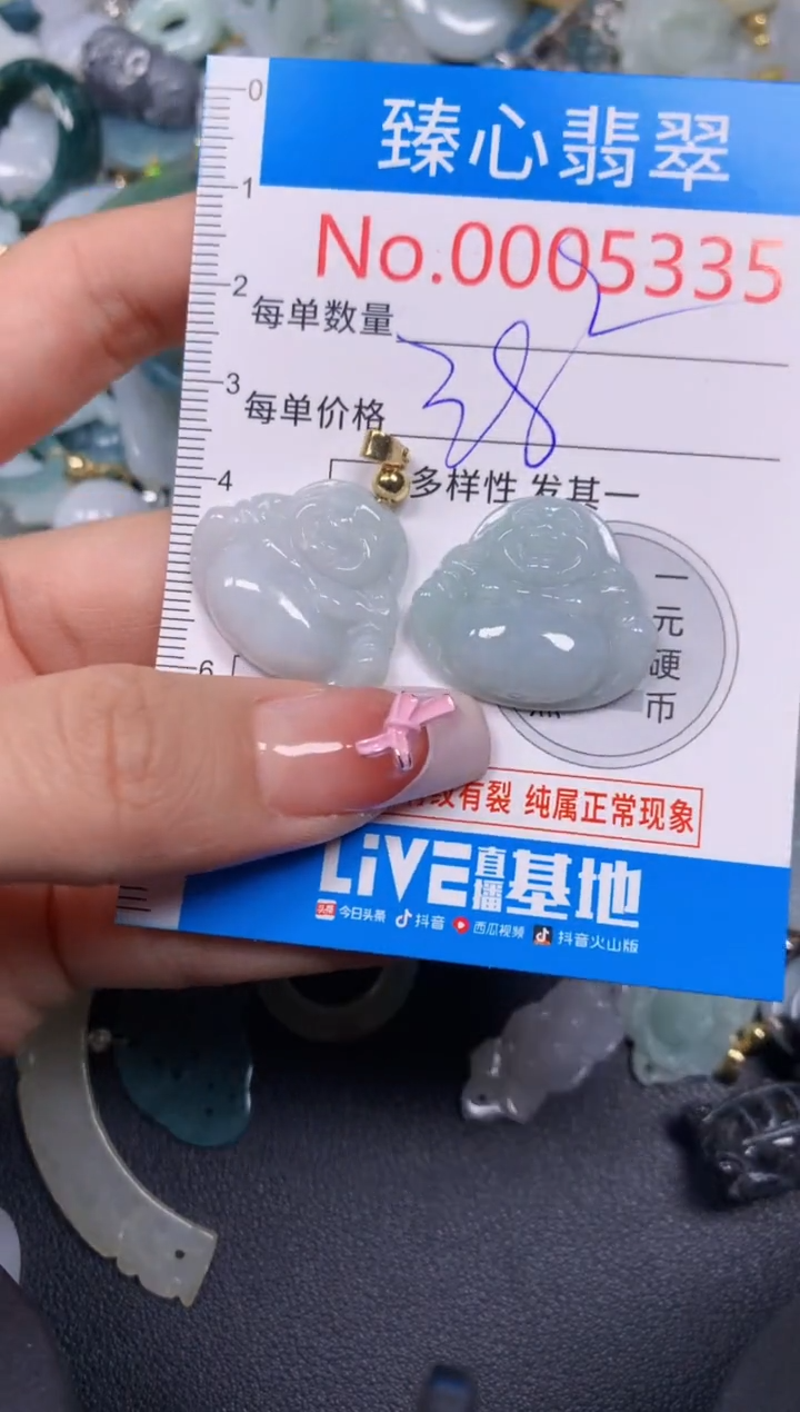 【闪购商品】翡翠颈饰未镶嵌含绳0005335