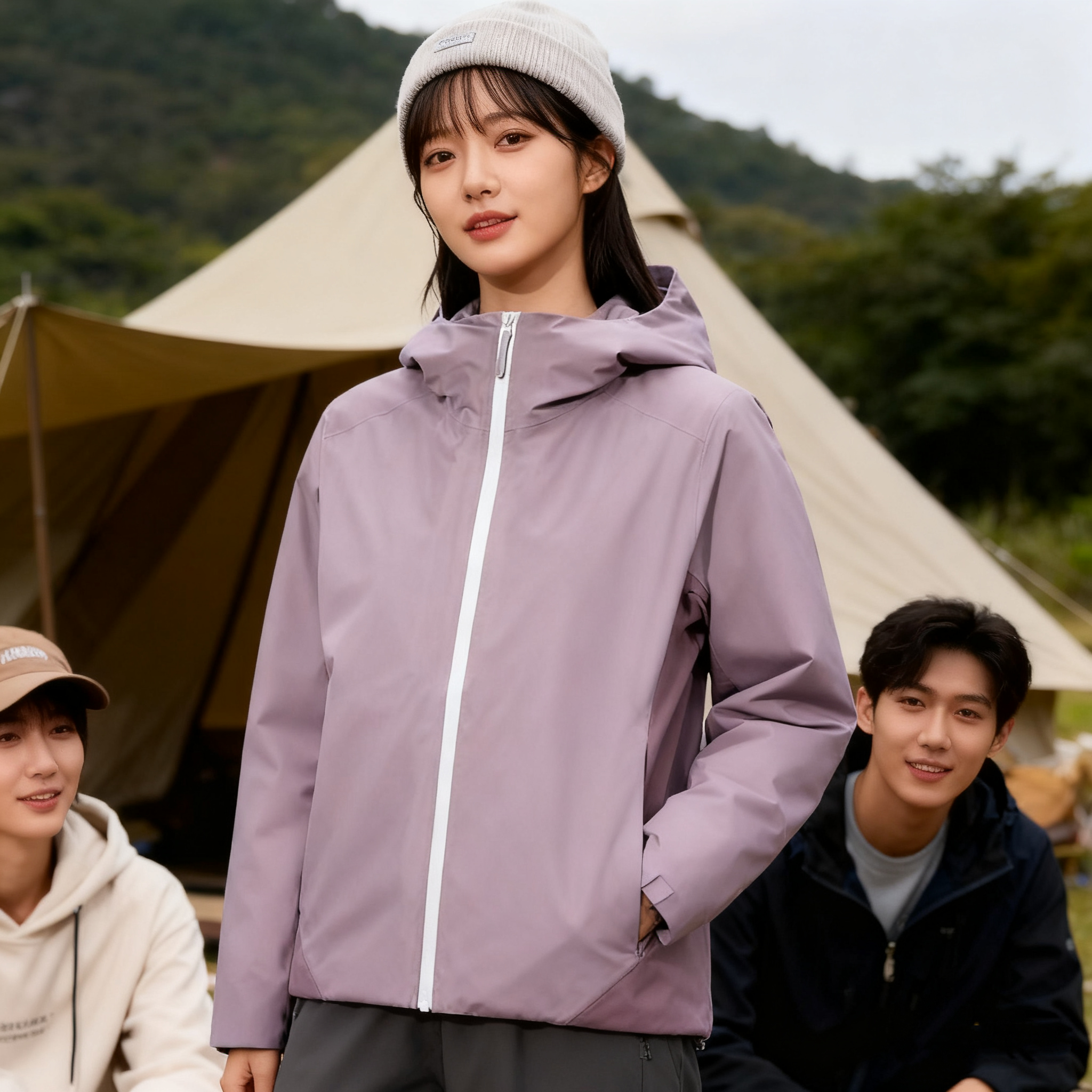 AEROBI ACTIVE 羽绒保暖防风防水轻量化连帽一体羽绒服124