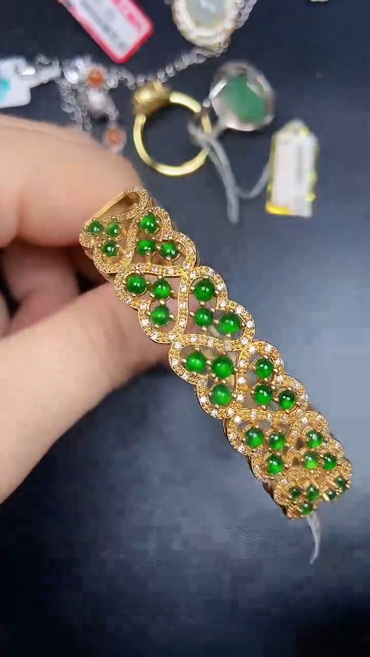 银S925镶嵌戒指翡翠2960