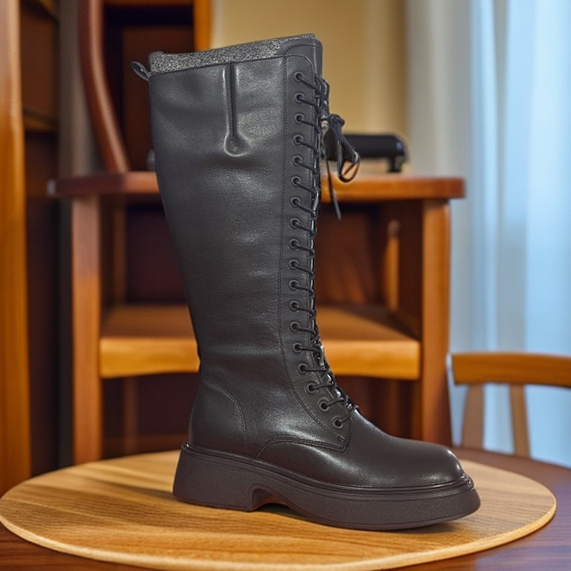 05新款高品质头层牛皮单里气质舒适短靴