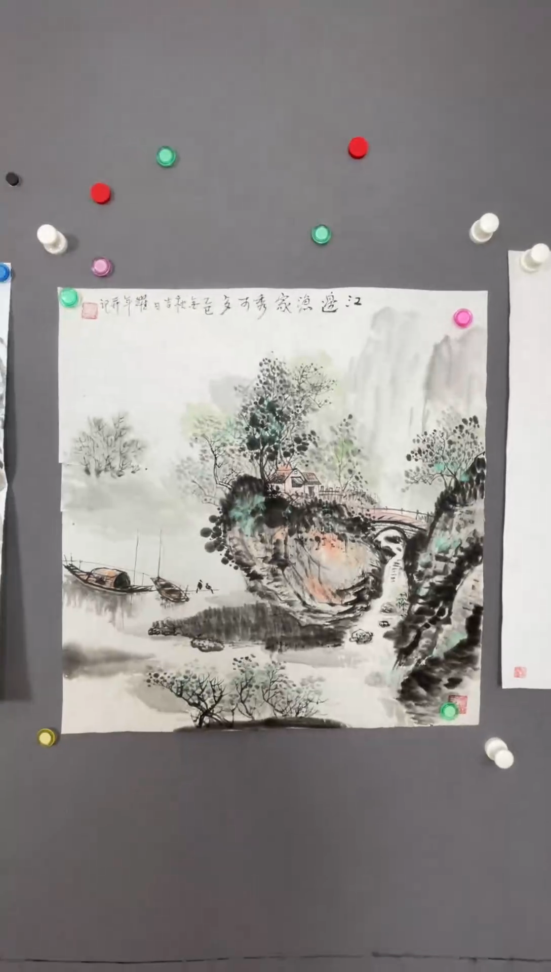 国画国画山水花鸟作品