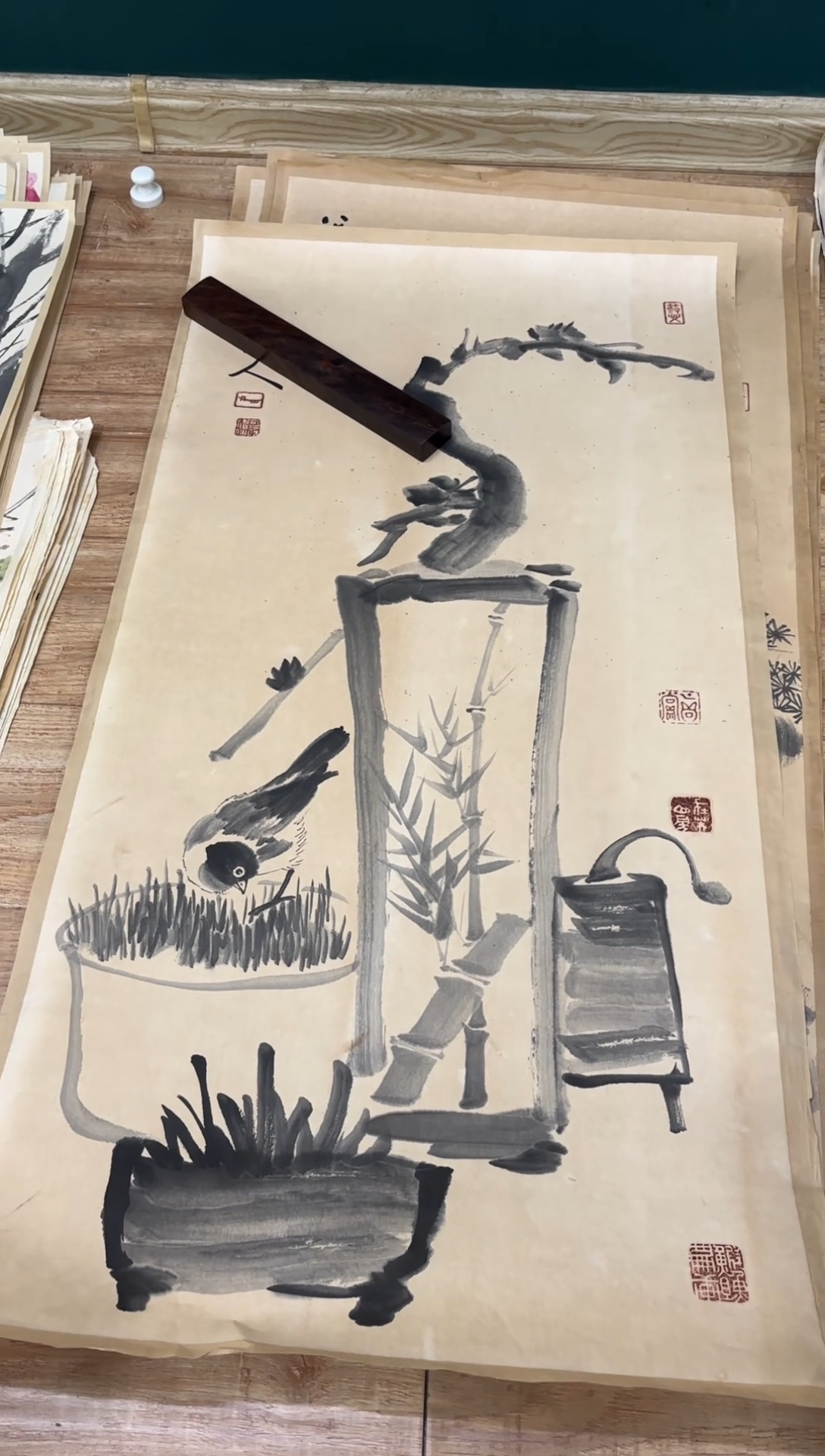 横款中式古典书画作品