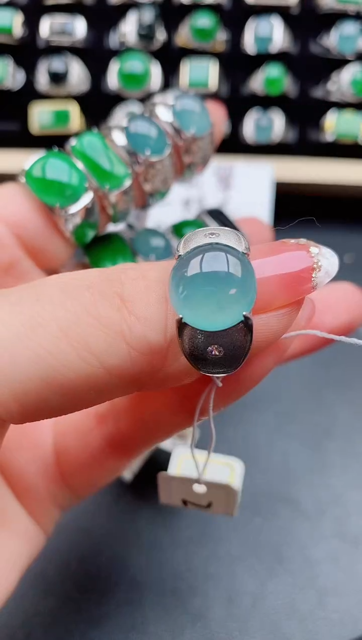 【闪购商品】翡翠戒指银S925镶嵌121212