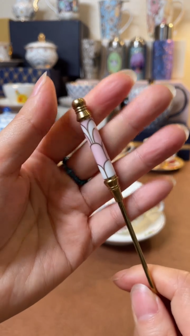 高端礼品（DXT家）咖啡勺子粉色繁花勺子-ZZ