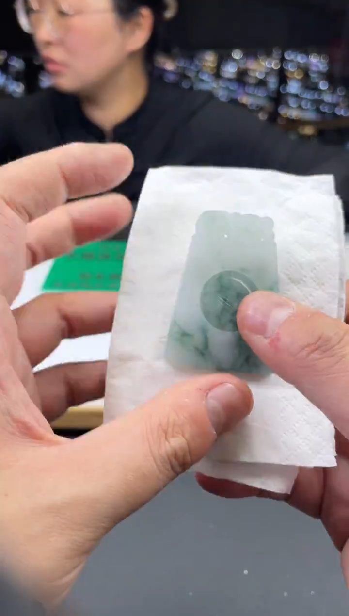 未镶嵌定制翡翠墨**子-113443