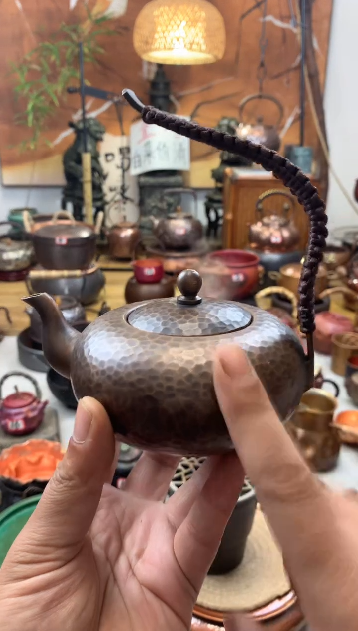 400毫升飞天老铜壶纯铜加厚锻打高端清仓   
