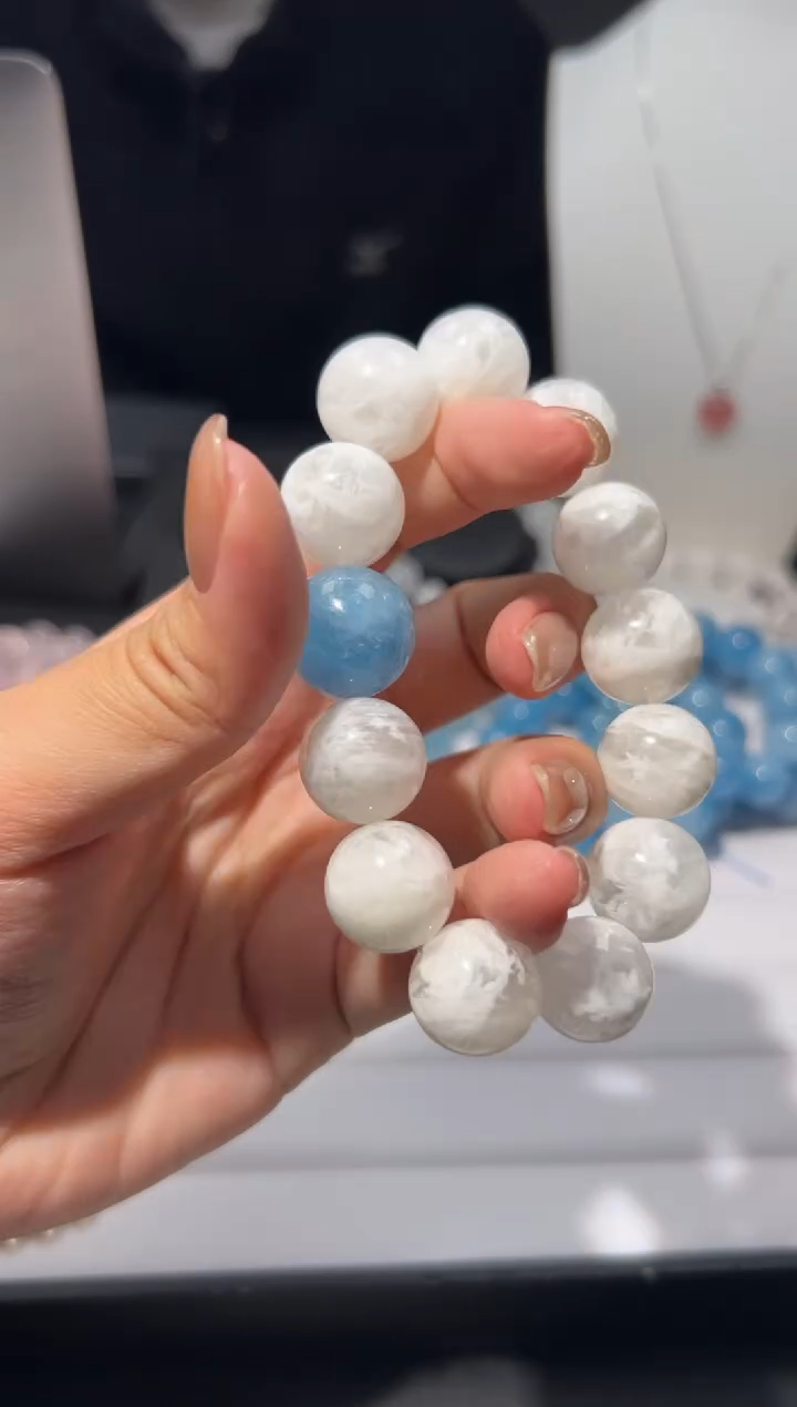 未镶嵌手链水晶雪花幽灵手串diy