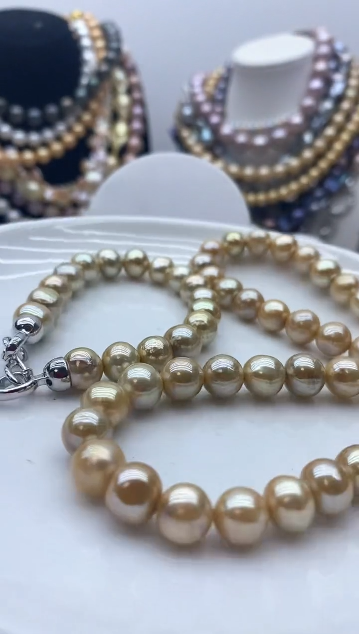 【闪购商品】淡水珍珠颈饰钛钢143