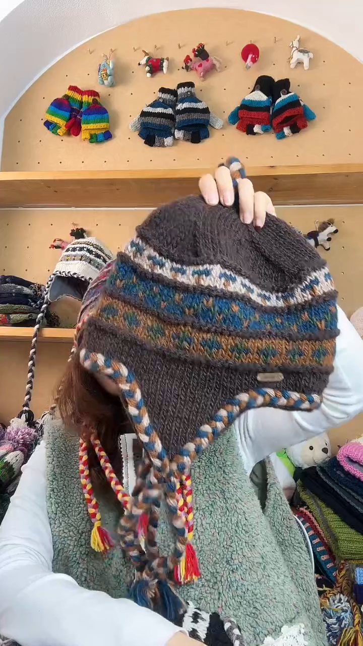 羊毛百分百纯手工帽子护耳帽闪购0