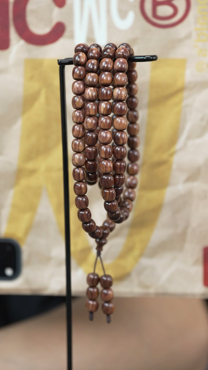 黄花梨/降香黄檀手串/手链黄花梨 8x8x108