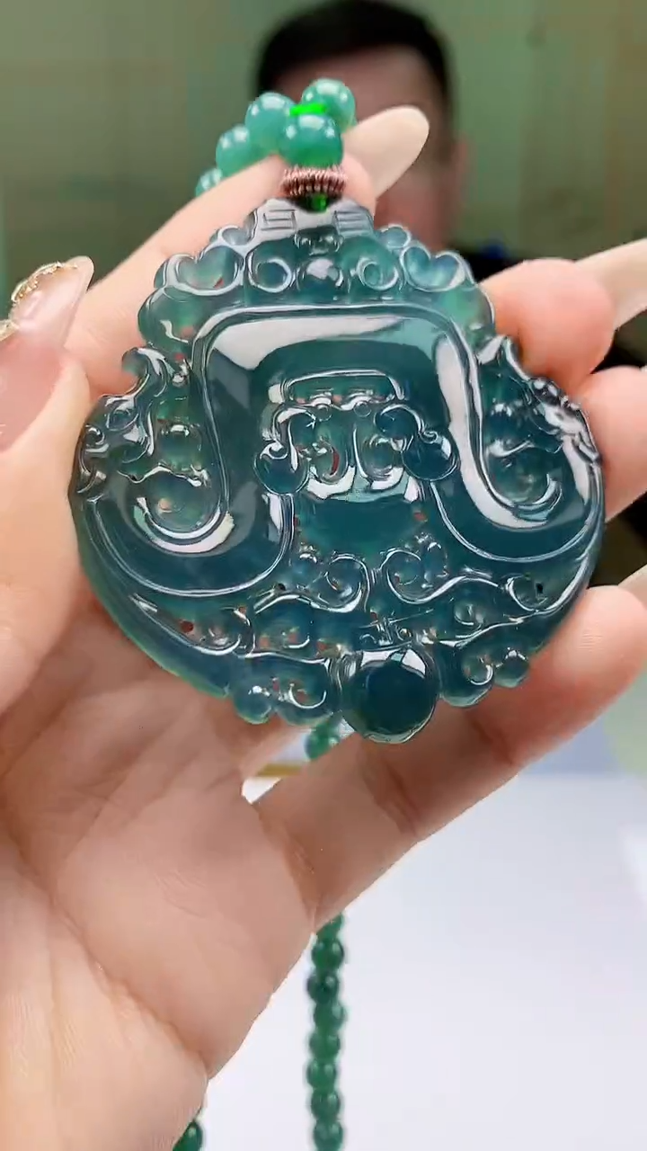 【闪购商品】定制翡翠未镶嵌5152ty-毛货挂件105