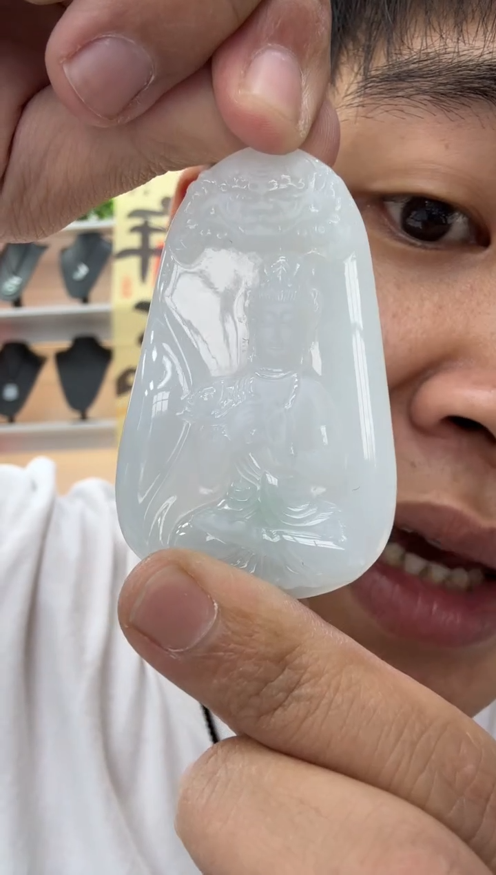 【闪购商品】翡翠颈饰未镶嵌天然翡翠A货孤品一件