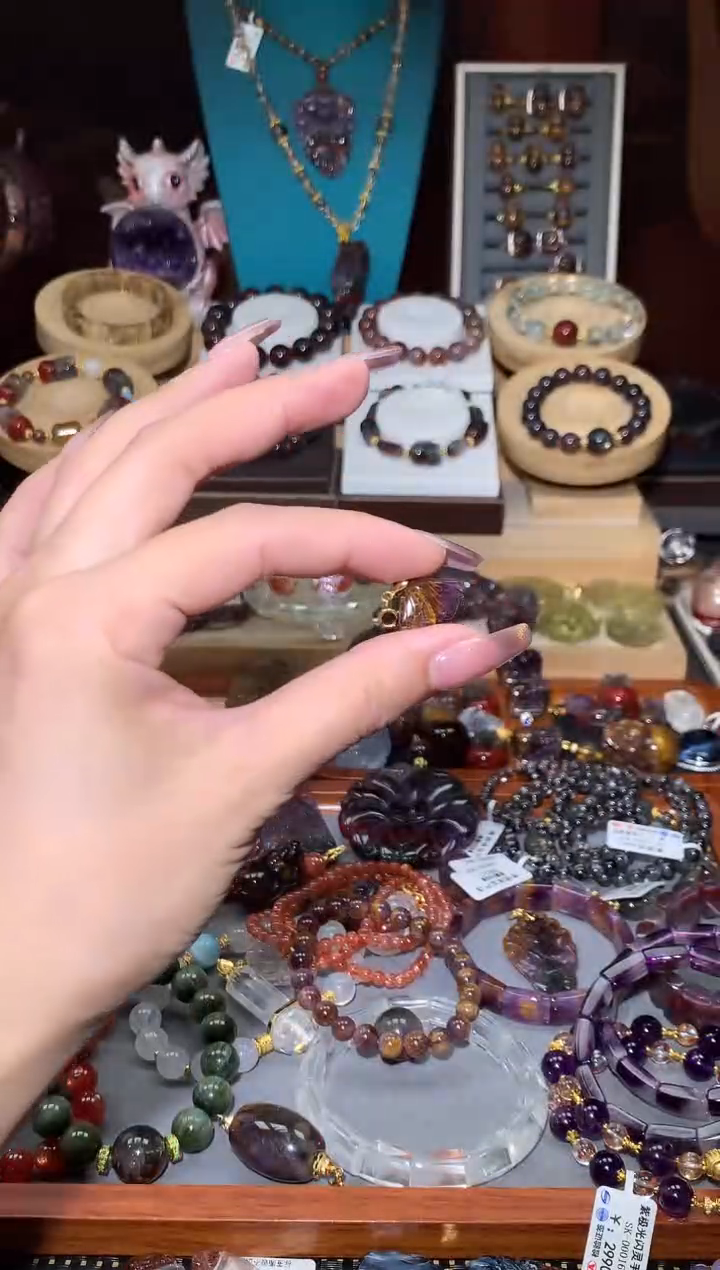 未镶嵌颈饰水晶极光紫钛鱼尾提溜多样性发其1