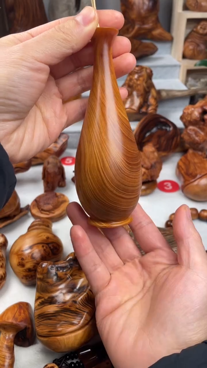 木太行崖柏陈化精品 花瓶 把件/雕刻件-鉴赏期48小时