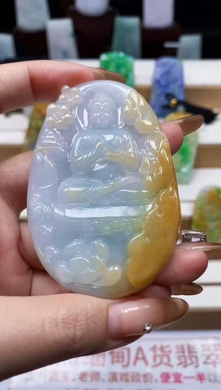 颈饰未镶嵌翡翠翡翠A货